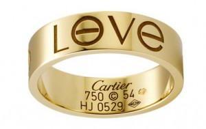 cartier ring that says love