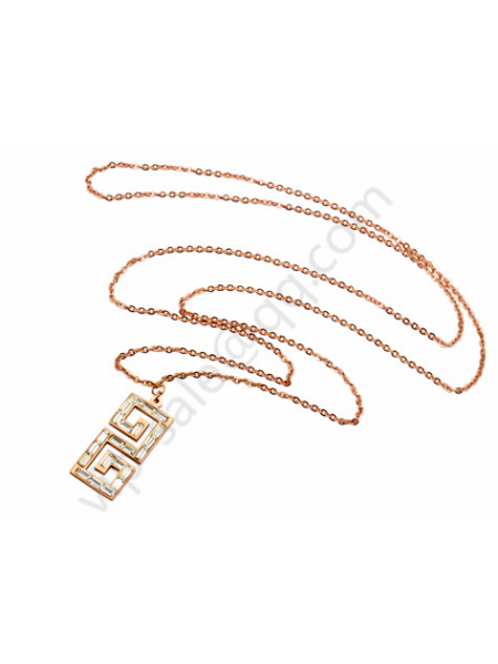 Gucci Double G rose gold necklace