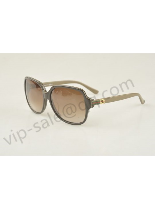 Gucci large square dark brown frame sunglasses