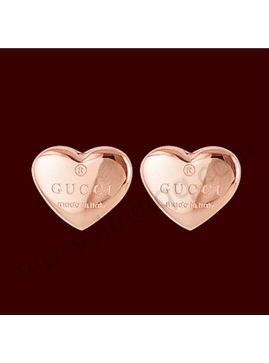 gucci heart earrings gold