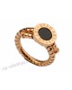 Bvlgari Ring in 18kt Pink Gold with Black Onyx