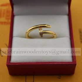 Replica Knockoff Cartier Juste Un Clou Ring Yellow Gold with Diamonds Price