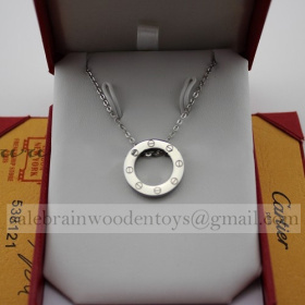 Replica Knock off Cartier LOVE Necklace White Gold B7014300