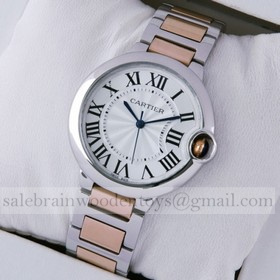 Replica Replica Cartier Ballon Bleu de Cartier Midsize Two-Tone 18K Pink Gold Unisex Watches