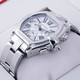 Replica AAA Cartier Roadster Chronograph Automatic Stainless Steel Silver Dial Mens Watches