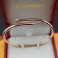 Replica Cartier Juste Un Clou Bracelet Pink Gold with Diamonds