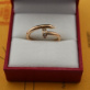 Replica Cartier Juste Un Clou Ring Pink Gold with Diamonds stainless steel