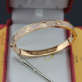 Replica Replica Cartier Love Bracelet Paved Diamonds Pink Gold stainless steel 5th