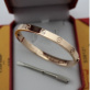 Replica High Quality Cartier Love Bracelet Pink Gold stainless steel