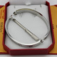 Replica Knockoff Cartier Love Bracelet White Gold stainless steel 5th