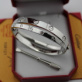 Cartier Love Ring Replica White Gold Bracelet stainless steel