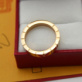 Replica Fake Cartier Ring Lanieres Wedding Band Pink Gold with Diamonds