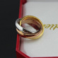Replica Cartier Trinity Ring with 3-Gold stainless steel