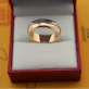 High Quality Cartier White Gold Pink Gold Ring for sale