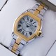 Replica Copy Cartier Roadster Two-tone 18K Yellow Gold and Stainless Steel Silver Dial Ladies Watches