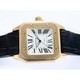 Replica Design Replica Cartier Santos 100 18K Rose Gold Leather Strap Unisex Watches