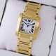 Discount Cartier Tank Francaise 18K Yellow Gold Mens Watches