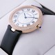 Replica Fake Ronde Solo De Cartier Diamond Rose Gold Black Satin Ladies Watches