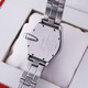 Replica Faux Cartier Roadster Automatic Stainless Steel Silver White Dial Mens Watches