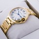 Replica High Quality Replica Cartier Ballon Bleu de Cartier Medium 18kt Yellow Gold Unisex Watches