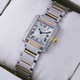 Replica High Quality Replica Cartier Tank Francaise Diamond Two-Tone Gold Two Rows Diamonds Bezel Ladies Watches