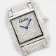 Replica Online Sale Cartier Tank Francaise Full Diamonds 18K White Gold Ladies Watches