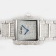 Replica Replica Online Sale Cartier Tank Francaise Full Diamonds 18K White Gold Ladies Watches
