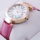 Replica Replica Ronde Solo De Cartier Pink Leather 18K Rose Gold Ladies Watches