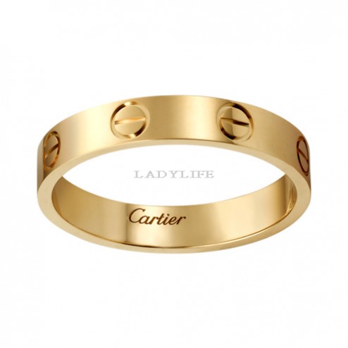 cartier love ring yellow gold narrow version for men and women replica