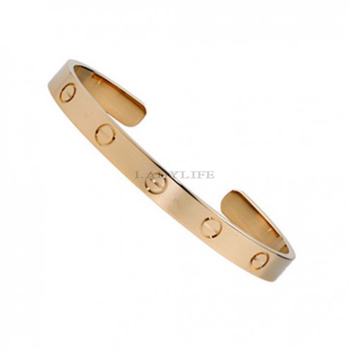 cartier cuff bracelet plated real 18k pink gold B6032416 replica