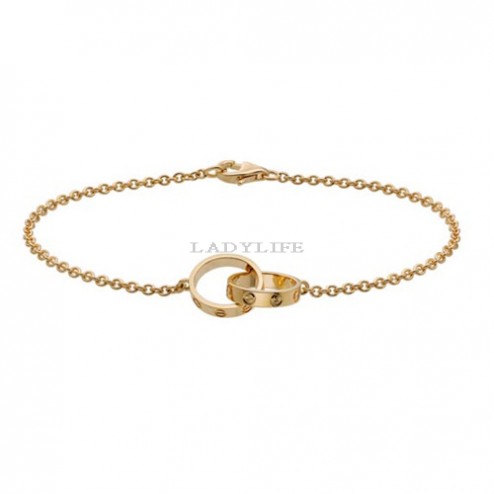cartier love plated real 18k yellow gold bracelet replica