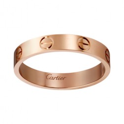 cartier love ring pink Gold narrow version for men and women replica
