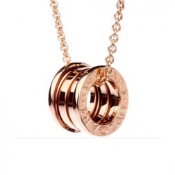 Bvlgari B.ZERO1 necklace pink gold 4 band pendant CL852407 replica