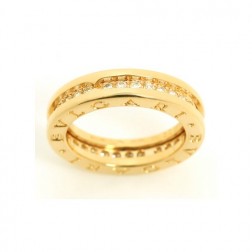 Bvlgari B.ZERO1 ring yellow gold 1 band with diamonds AN850561 replica