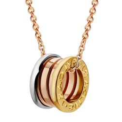 Bvlgari B.ZERO1 necklace 3-gold ring pendant CL857654 replica