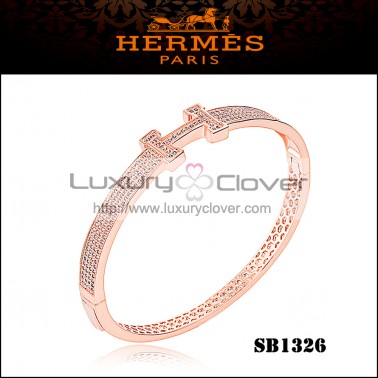 Hermes Clic Clac H Bracelet in Pink 