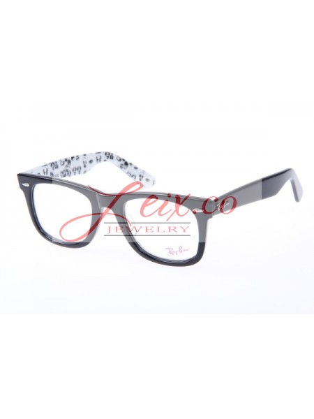 Ray Ban Wayfarer RB5121 50-22 People eyeglasses in Black White 1046