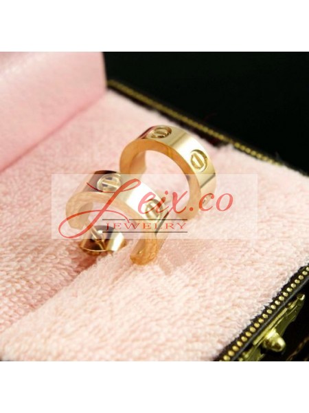 Cartier LOVE Stud Earrings in 18K Yellow Gold