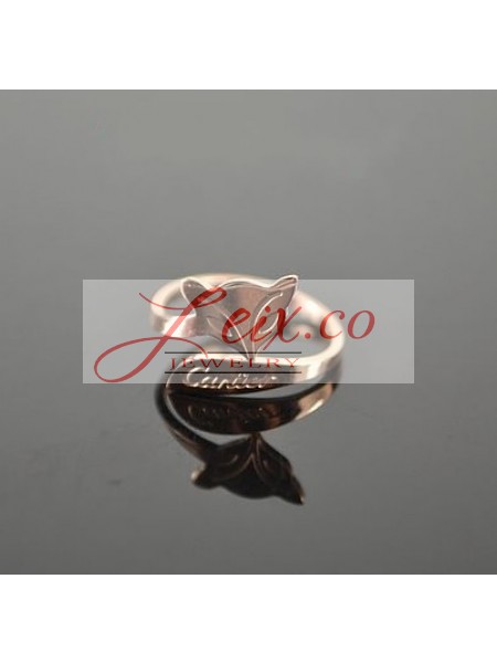 Catier Fox Ring in 18k Pink Gold