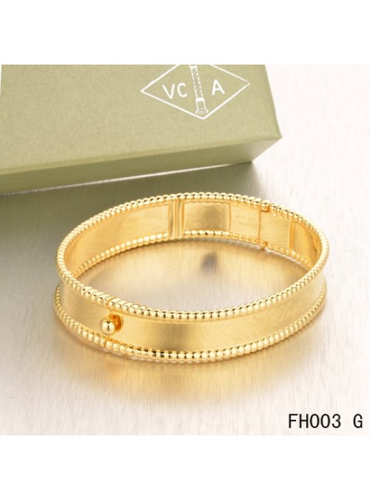 Van Cleef & Arpels Perlee Signature Bracelet,Yellow Gold,Medium Model