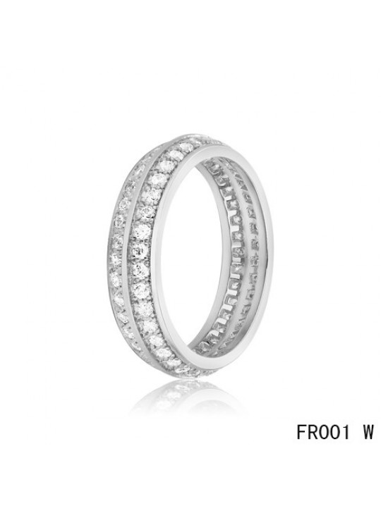 Van Cleef & Arpels Couture Wedding Band,Platinum with Paved Diamonds