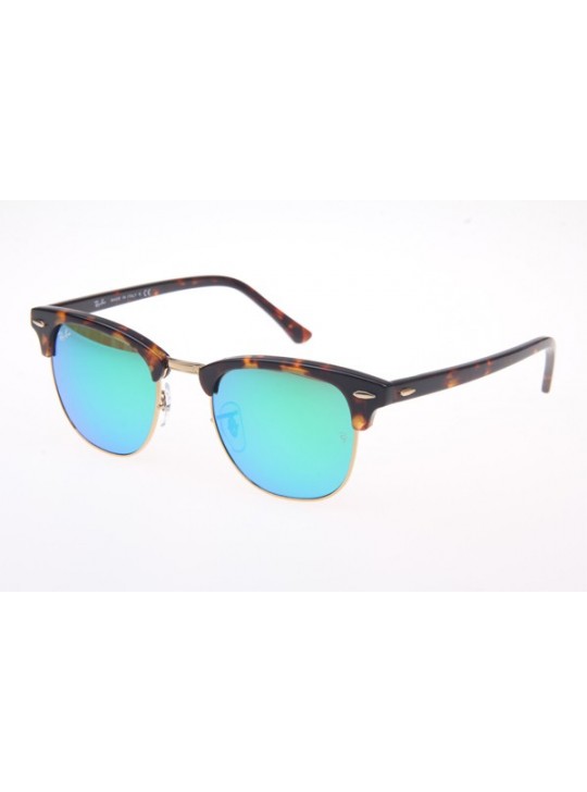 Ray Ban RB3016 Sunglasses In Tortoise Green Lens 1145 19