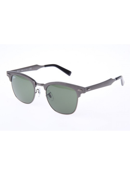 Ray Ban RB3507 Aluminum Clubmaster Sunglasses In Grey