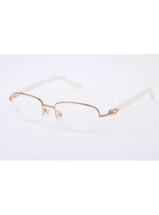 Cartier 5953185 Eyeglasses In Gold White