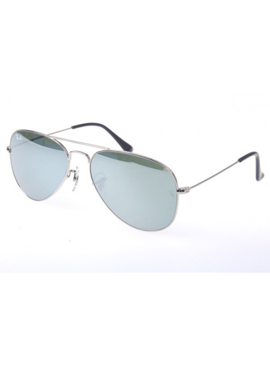 Ray Ban Aviator RB3025 55-14 Sunglasses In Silver With Mirror Lens 003 40