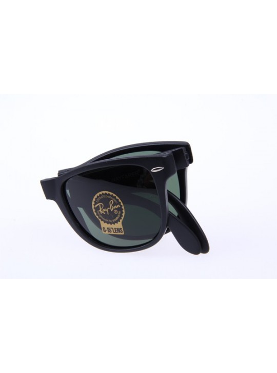 Ray Ban Folding Wayfarer RB4105 54-20 Sunglasses in Matte Black