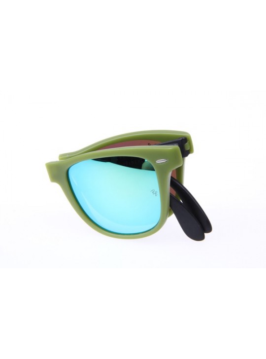 Ray Ban Folding Wayfarer RB4105 54-20 Sunglasses in Green