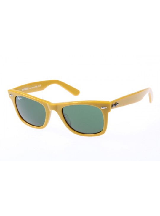 Ray Ban Wayfarer RB2140 50-22 sunglasses in Yellow 962