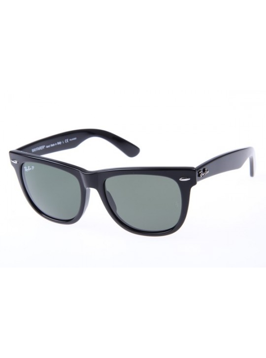 Ray Ban Wayfarer RB2140 54-18 Polarized Sunglasses In Black With Grey Lens 901 58