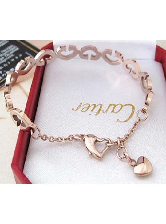 cartier heart charm bracelet